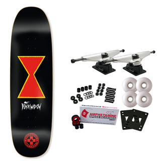 Black Label Skateboard Complete Black Widow 9.25" x 32.25"