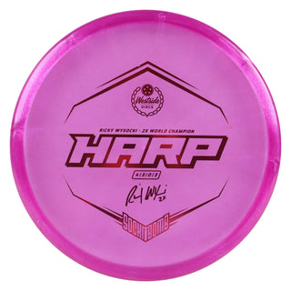 Westside Disc Golf VIP Ice Glimmer Ricky Wysocki Harp Putter 4/3/0/3 Purple/Red 174 grams