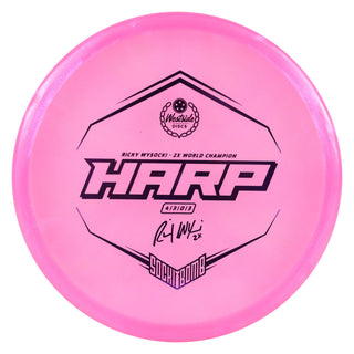 Westside Disc Golf VIP Ice Glimmer Ricky Wysocki Harp Putter 4/3/0/3 Pink/Purple 174 grams