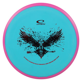 Latitude 64 Disc Golf Zero Medium Orbit Sinus - Isaac Robinson Team Series 2025 Blue Pink/Red 173 grams