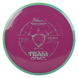 Axiom Disc Golf Sarah Hokom Neutron Crave Fairway Driver 6.5/5/-1/1 Plum/Blue 173 grams