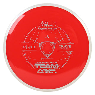 Axiom Disc Golf Sarah Hokom Neutron Crave Fairway Driver 6.5/5/-1/1 Red/White Grey 170 grams