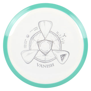 Axiom Disc Golf Neutron Vanish Distance Driver 11/5/-3/2 White/Teal 168 grams