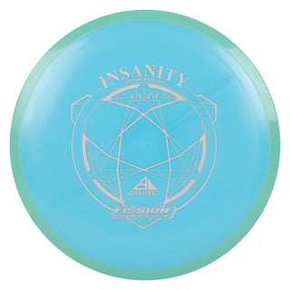 Axiom Disc Golf Fission Insanity Distance Driver 9/5/-2/1.5 Blue/Teal 174 grams