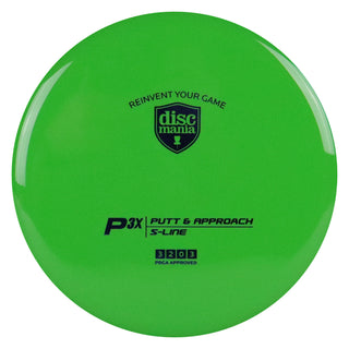 Discmania Disc Golf S-Line P3X Putter 3/2/0/3 Green/Indigo 174 grams