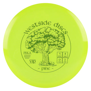 Westside Discs Disc Golf VIP Pine Midrange 5/4/0/2 Yellow/Olive 173 grams
