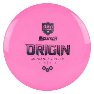 Discmania Disc Golf Evolution Neo Origin Midrange 5/5/-1/1 Pink/Slate 177 grams