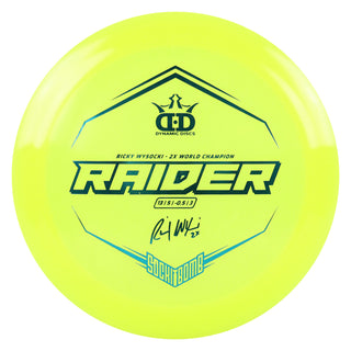 Dynamic Disc Golf Lucid Ice Wysocki Raider Driver 13/5/-0.5/3 Yellow/Teal 173 g