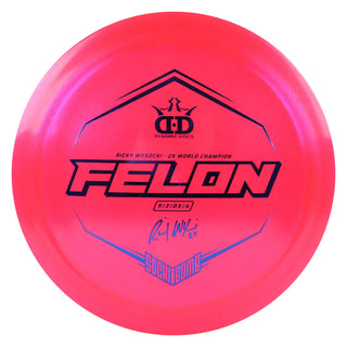 Dynamic Disc Golf Lucid Ice Glimmer Wysocki Felon Driver 9/3/0.5/4 Red/Blue 173 g
