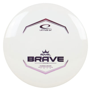 Latitude 64 Disc Golf Royal Grand Brave Fairway Driver 7/6/-1/2 White/Lavender 176 grams