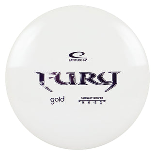 Latitude 64 Disc Golf Gold Fury Fairway Driver 9/6/-2/2 White/Purple 173 grams