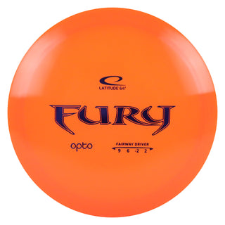Latitude 64 Disc Golf Opto Fury Fairway Driver 9/6/-2/2 Orange/Indigo 173 grams