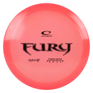 Latitude 64 Disc Golf Opto Air Fury Fairway Driver 9/6/-2/2 Red/Black 157 grams