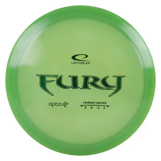 Latitude 64 Disc Golf Opto Air Fury Fairway Driver 9/6/-2/2 Green/Green 157 grams