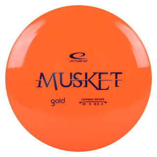 Latitude 64 Disc Golf Gold Musket Fairway Driver 10/5/-0.5/2 Orange/Navy 171 grams