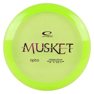 Latitude 64 Disc Golf Opto Musket Fairway Driver 10/5/-0.5/2 Green/Purple 176 grams