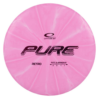 Latitude 64 Disc Golf Retro Burst Pure Putter 3/3/-1/1 Pink/Purple 175 grams