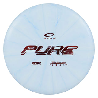 Latitude 64 Disc Golf Retro Burst Pure Putter 3/3/-1/1 Sky Blue/Red 174 grams
