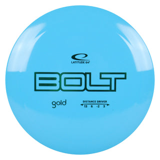 Latitude 64 Disc Golf Gold Bolt Distance Driver 13/6/-2/3 Teal/Green 174 grams