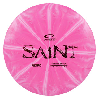 Latitude 64 Disc Golf Retro Burst Saint Fairway Driver 9/7/-1/2 Pink/Red 173 grams