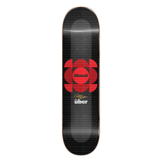 Almost Skateboard Deck Mullen Uber Expanded Red 8.0" x 31.6"
