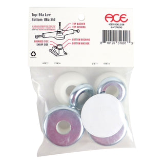Ace Trucks Skateboard Inverted Bushings 94A / 86A (Fits AF1 Inverted Trucks) Includes Cup Washers
