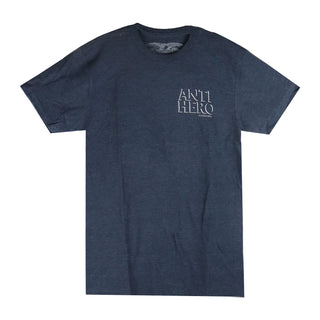 Anti Hero Skateboards Shirt Lil Drop Hero Navy Heather