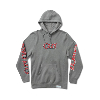Diamond Supply Co. X Ozzy Osbourne Hoody Blizzard of Ozz Pullover Heather Grey