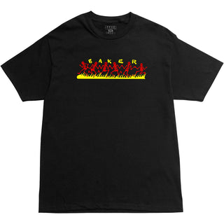 Baker Skateboards Shirt Dancing Skellies Black