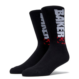 Baker Skateboards Socks Baker 3 Black