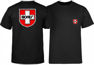 Bones Bearings Shirt Swiss Shield Pocket Black