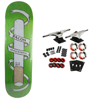 Bacon Skateboard Complete Smoking is Hip Green 8.6" x 32.63"