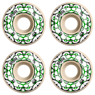 Bones Skateboard Wheels 52mm 4 Dog Night V4 Wide STF 99A White