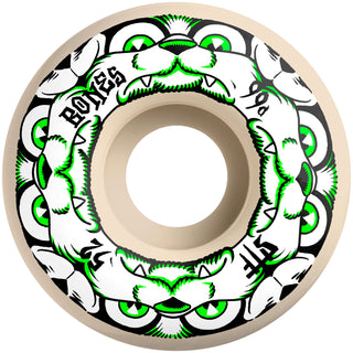 Bones Skateboard Wheels 52mm 4 Dog Night V4 Wide STF 99A White
