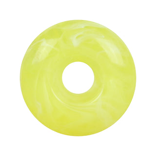 Blank Skateboard Wheels Swirl 99A USA Made Yellow/White 51mm x 31mm