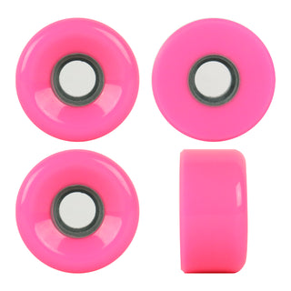 Blank Skateboard 82A USA Made Cruiser Wheels 61mm x 32mm Pink