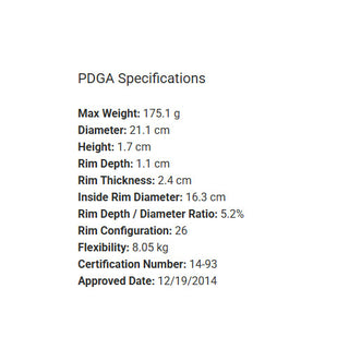 Latitude 64 Disc Golf Opto Air Ballista Distance Driver 14/5/-1/3 Mint/Red 162 grams