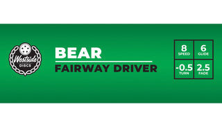 Westside Disc Golf Tournament Bear Fairway Driver 8/6/-0.5/2.5 Gold/Silver 174 grams