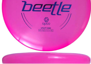 Latitude 64 Disc Golf Opto Beetle Putter 1/7/-1/0 Orange/Purple 149 grams