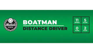 Westside Disc Golf VIP Boatman Distance Driver 11/5/0/2 Blue/Blue 173 grams