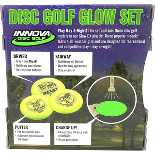 Innova Disc Golf Glow in the Dark Set - DX Aviar, TL,  Beast - 3 Pack Set