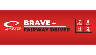 Latitude 64 Disc Golf Royal Grand Brave Fairway Driver 7/6/-1/2 Blue/Red 174 grams