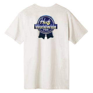 Huf x PBR Shirt Pabst Chrome Ribbon Natural