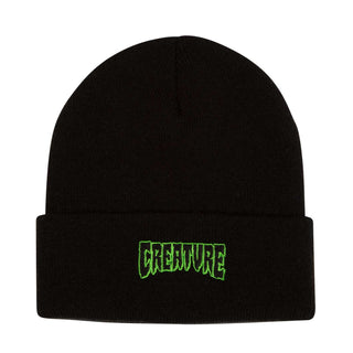 Creature Beanie Logo Outline Black