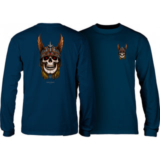 Powell Peralta Longsleeve Shirt Andy Anderson Skull Navy
