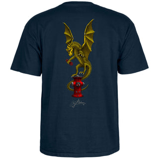 Powell Peralta Skateboard Shirt Andy Anderson Vajra Navy