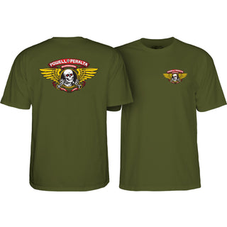 Powell Peralta Shirt Winged Ripper Olive