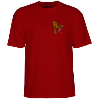 Powell Peralta Skateboard Shirt Dragons Logo Garnet