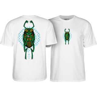 Powell Peralta Skateboard Shirt Mike Vallely Bug White