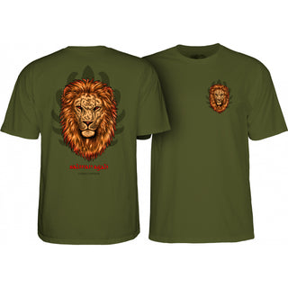 Powell Peralta Shirt Salman Agah Lion Military Green